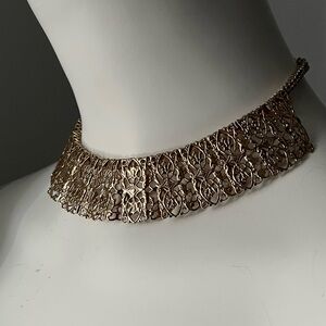 Sarah Coventry Gold Filigree Necklace & Bracelet Set